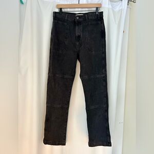 Madewell 90s Straight Utility Jean Black Wash
